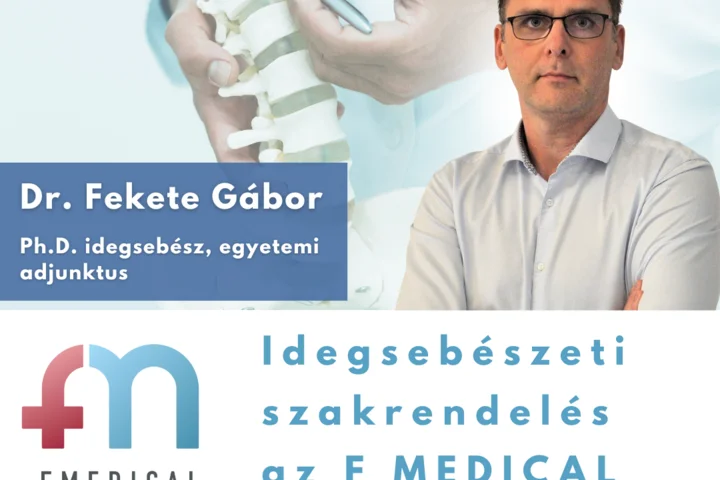 Dr. Fekete Gábor idegsebész az F MEDICAL csapatában